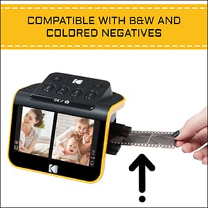 KODAK Slide N SCAN Film & Slide Scanner Digitizer with 5” LCD Screen, Quickly Convert Negatives & Slides to Digital 22MP JPEG Photos, Compatible with 135, 126 and 110 Film & Slides