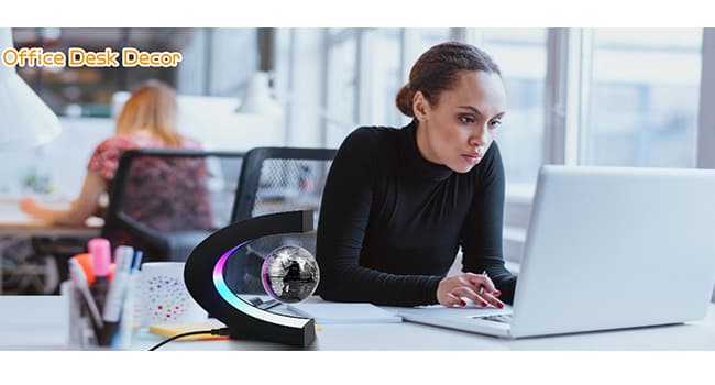 MOKOQI Magnetic Levitating Globe with LED Light, Cool Tech Gift for Men Father Boys and Girls , Birthday Gifts for Kids, Floating Globes World Desk Gadget Decor in Office Home/Display Frame Stand