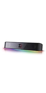 Redragon GS520 RGB Desktop Speakers, 2.0 Channel PC Computer Stereo Speaker with 6 Colorful LED Modes, Enhanced Sound and Easy-Access Volume Control, USB Powered w/ 3.5mm Cable