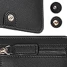 Toughergun Women’s Small Slim Leather Wallet with RFID Protection, Compact Bifold Mini Purse with Clear ID Window