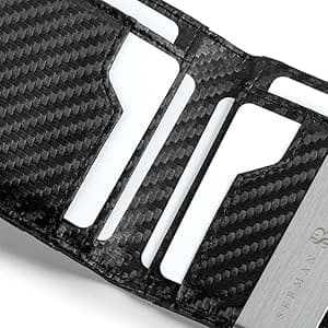 SERMAN BRANDS Money Clip Wallet - Mens Wallets slim Front Pocket RFID Blocking Card Holder Minimalist Mini Bifold