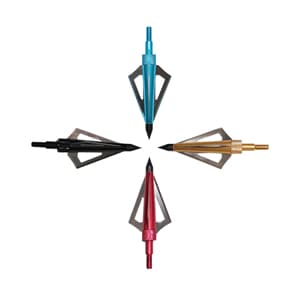 Hunting Broadheads, 12PK 3 Blades Archery Broadheads 100 Grain Screw-in Arrow Heads Arrow Tips Compatible with Traditional Bows and Compound Bow