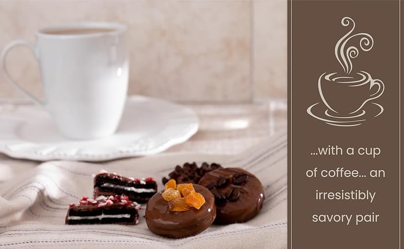 Granny Bellas Christmas Holiday Thanksgiving 12 Chocolate Covered Cookies, Gift Basket Gourmet Candy Gifts Box for Food Delivery, Hamper Stuffer Gifts for Mom, Family and Friends