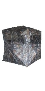 THUNDERBAY SPUR Collector 3 Person Hunting Blind, Portable Ground Blind with Silent Windows, Portable Durable Hunting Tent for Deer & Turkey Hunting