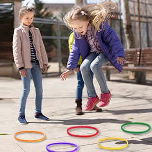 unanscre 31PCS 3 in 1 Carnival Outdoor Games Combo Set for Kids, Soft Plastic Cones Bean Bags Ring Toss Game, Gift for Birthday Party/Xmas