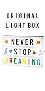 Pink Cinema Light Box with 400 Letters, Emojis, 2 Markers - BONNYCO | Led Light Box Home Office & Room Decor | Cinema Led Sign Letters Board Gifts for Women and Girls Christmas Birthdays | Pink Decor