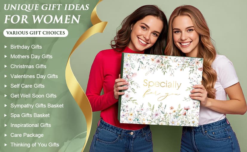 Self Care Gifts for Women Get Well Soon Gifts, Birthday Gifts for Women Care Package, Sympathy Gift Baskets Spa Gifts Thinking of You Inspirational Mothers Day Gifts for Mom Her Wife Friend Grandma