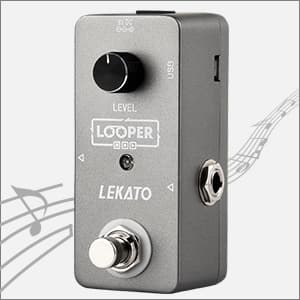 LEKATO Guitar Looper Effect Pedal Loop Pedal 5 Minutes Looping Time Looper Pedal ONE Looper Unlimited Overdubs