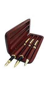 Luxury Wooden Pen Set Thank You Gifts for Women Men Friends Cool Teacher Boss Appreciation Gift for Female Coworkers Nice Engraved Pens Gifts Office Business Pens Work Employee Gratitude Gift
