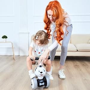 YGJT Baby Balance Bike Toys for 1 Year Old, Birthday Gifts for Boys and Girls, Silent Wheels & Non-Pedal Baby Walker Riding Toys for 10-36 Months Toddlers, Kids First Bike Gifts Spotty Dog B07RFLR3VY