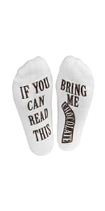 Haute Soiree Women's Novelty Socks - “If You Can Read This, Bring Me Some” - One Size Fits All
