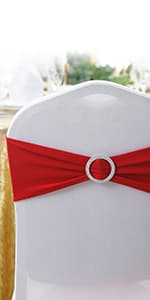 Peomeise Stretch Spandex Folding Chair Cover for Wedding Party Dining Banquet Event (White,12pcs)