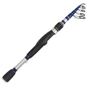 KastKing Compass Telescopic Fishing Rods and Combo, Sensitive Graphite Composite Blank, Easy to Travel, Packs to Just 17" in Length, Stainless Guides and Ceramic Rings, Combos w/ 4+1BB Spinning Reel