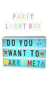 Pink Cinema Light Box with 400 Letters, Emojis, 2 Markers - BONNYCO | Led Light Box Home Office & Room Decor | Cinema Led Sign Letters Board Gifts for Women and Girls Christmas Birthdays | Pink Decor