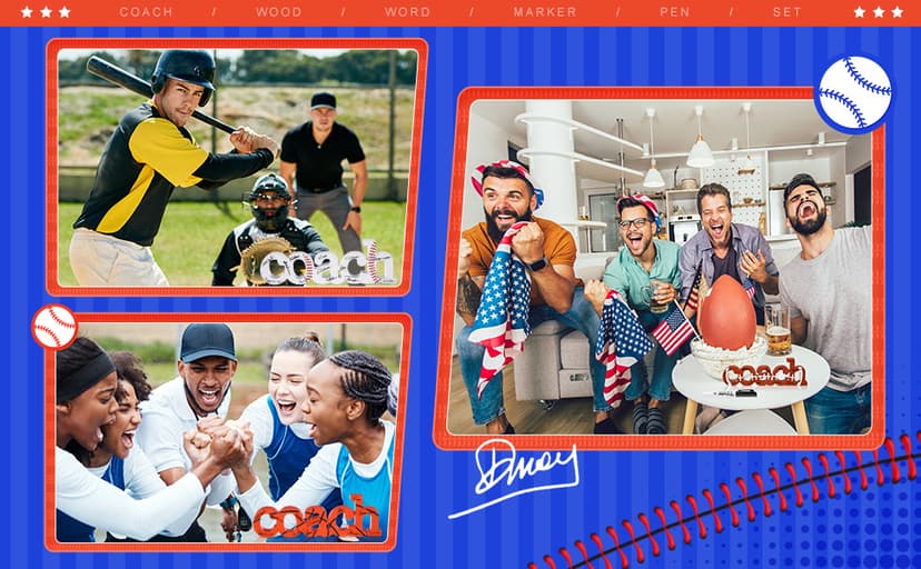 2 Pcs Coach Wood Word Marker Pen Set Coach Gift Coach Dad Gifts Coach Gifts Shelf Desk Decor Ready to Autograph(Basketball)