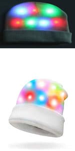 Luwint Children LED Finger Light Up Gloves - Glow Flashing Cool Fun Toys for Kids, Boy Girl 7-12 Years