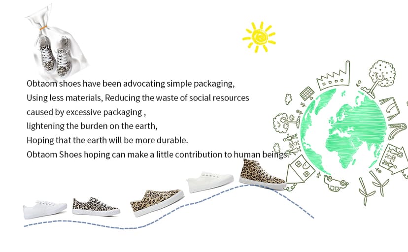 Obtaom Women's Play Fashion Sneaker White Color Washed and Leopard Canvas Slip on Shoes