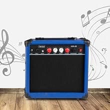 LyxPro Left Hand 39 Inch Electric Guitar and Starter Kit for Lefty Full Size Beginner’s Guitar, Amp, Six Strings, Two Picks, Shoulder Strap, Digital Clip On Tuner, Cable and Soft Case - Blue