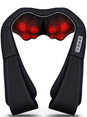 VIKTOR JURGEN Christmas Gifts for Women & Men, Shiatsu Neck and Shoulder Massager with Heat Deep Tissue Kneading Sports Recovery Massagers for Back, Foot, Relaxation Gifts for Wife, Husband, Him, Her