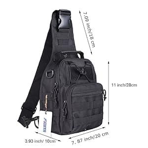 FAMI Outdoor Tactical Bag Backpack, Military Sport Bag Pack Sling Shoulder Backpack Tactical Satchel for Every Day Carry (CP)