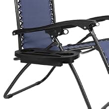 VINGLI Upgraded Zero Gravity Chair Set of 2 Lounge Outdoor Chairs with Trays and Pillows, Folding Patio Recliner Chairs for Backyard Poolside Garden