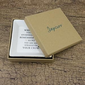 JoycuFF Friend Gifts for Women Marble Ceramic Ring Dish Trinket Tray-Gifts for Best Friend Birthday Christmas