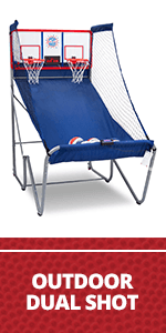 Pop-A-Shot Pop-Up Game | Arcade Basketball Inside, Out, and On The Go | Infrared Sensor Scoring | 3 Balls | Foldable, Portable, Tote Bag Included
