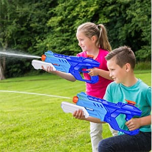 Quanquer 3 Pack Water Guns for Kids Adults - 600CC Squirt Water Toy Gun Super Blaster Soaker Long Range High Capacity Swimming Pool Beach Outdoor Fighting Toy for Boys Girls (Blue)