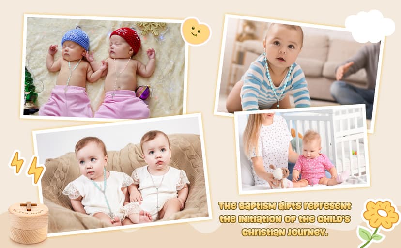 Baptism Gifts for Girls Boys Rosary Catholic My First Rosary and Keepsake Box for Baby Shower Holy First Communion Christian Beads Gifting Set(Pink)