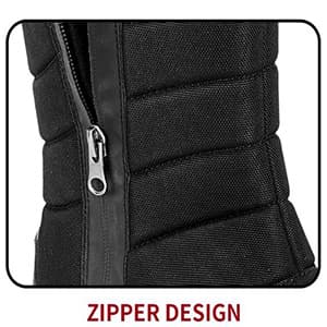 SILENTCARE Mens Winter Mid-Calf Snow Boot Fur Warm Waterproof Slip On Outdoor Athletic