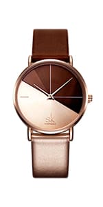 SHENGKE Creative Watch Ultra-Thin Strap Casual Fashion Quartz Minimalist Watch