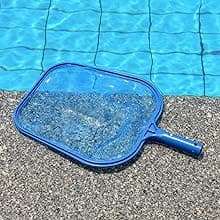 Sunnyglade Swimming Pool Cleaner Supplies/Professional Heavy Duty Pool Leaf Rake Fine Mesh Frame Net/Cleaning Leaf Skim Net (17.5x11.8in)