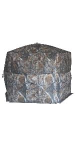 THUNDERBAY SPUR Collector 3 Person Hunting Blind, Portable Ground Blind with Silent Windows, Portable Durable Hunting Tent for Deer & Turkey Hunting