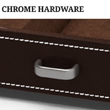Mens Watch Box Leather Valet Tray - Bedside Table Organizer, Men's Jewelry Box, Watch Case for Men with Large Smartphone Charging Station - Jewelry Box for Men with Valet Box and Nightstand Organizer