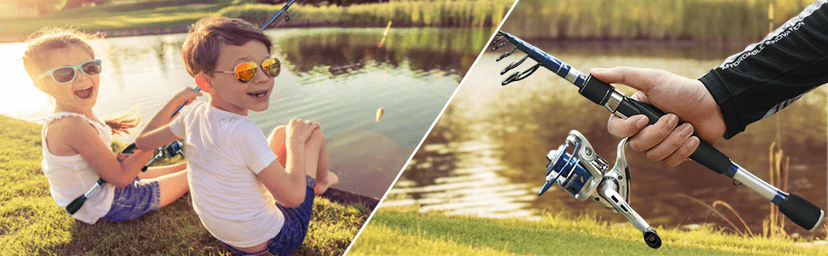 KastKing Compass Telescopic Fishing Rods and Combo, Sensitive Graphite Composite Blank, Easy to Travel, Packs to Just 17" in Length, Stainless Guides and Ceramic Rings, Combos w/ 4+1BB Spinning Reel