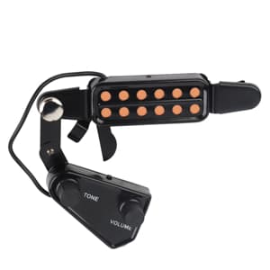 12 Sound Hole Guitar Pickup Acoustic Classical Guitar Transducer with Tone and Volume Control for Acoustic Guitar Cable Length 10 ft