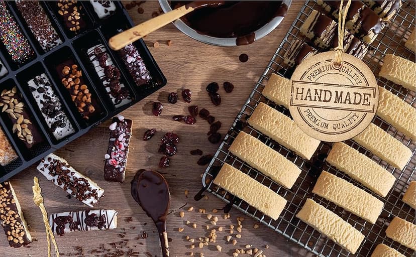 5 Valentines Chocolate Biscotti Gift Box, Gourmet Cookie Gift Basket for Food Delivery, Fancy Cookies Gift Ideas for Women, Men, Wife Girlfriend