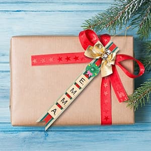 Christmas Ornaments Tree Decorations Personalized Crafts for Girls Adults Kids Kit DIY Ribbon Letter Tiles Bells Rustic Stockings Name Tags Hanging Xmas Decor for Gifts Wreath Room Holiday