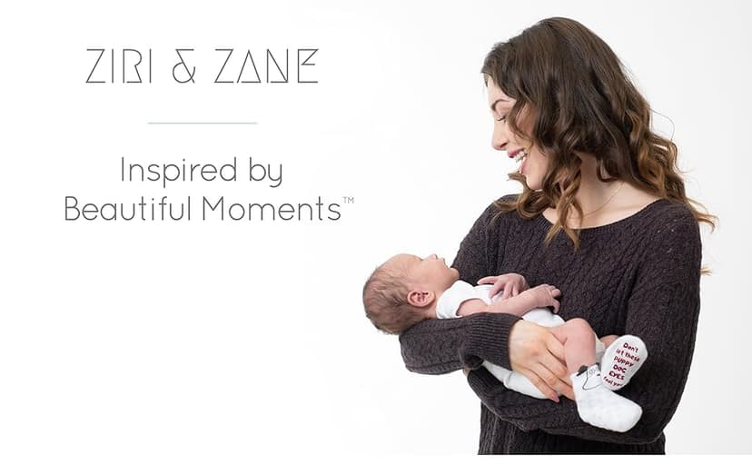 ZIRI & ZANE Baby Sock Gift Set - 7 Unique Pairs, Cute & Funny Unisex Newborn Gifts for Baby Showers & Registries