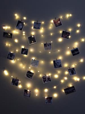 LECLSTAR 50 LED Photo Clips String Lights, 17ft with Remote - 8 Modes Fairy Lights to Clip on Pictures, Photos, Cards