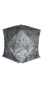 THUNDERBAY SPUR Collector 3 Person Hunting Blind, Portable Ground Blind with Silent Windows, Portable Durable Hunting Tent for Deer & Turkey Hunting