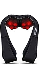 VIKTOR JURGEN Christmas Gifts for Women & Men, Shiatsu Neck and Shoulder Massager with Heat Deep Tissue Kneading Sports Recovery Massagers for Back, Foot, Relaxation Gifts for Wife, Husband, Him, Her