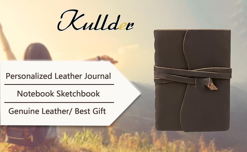 Personalized Leather Journals to Husband Engraved Antique Notebook Handmade Leather Bound Custom Notepad for Men Gift from Wife Diary Ideal Gifts at Valentine's Day, Christmas, Birthday, Anniversary