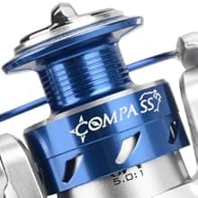 KastKing Compass Telescopic Fishing Rods and Combo, Sensitive Graphite Composite Blank, Easy to Travel, Packs to Just 17" in Length, Stainless Guides and Ceramic Rings, Combos w/ 4+1BB Spinning Reel