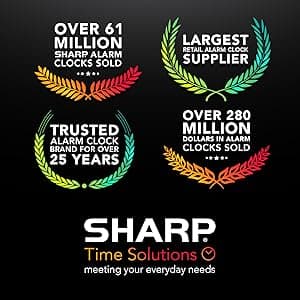 Sharp Twin Bell Alarm Clock, Loud Alarm Great for Heavy Sleepers - Stylish Matte Finish with Rustic Bronze Accents, Battery Operated (Matte Sage)