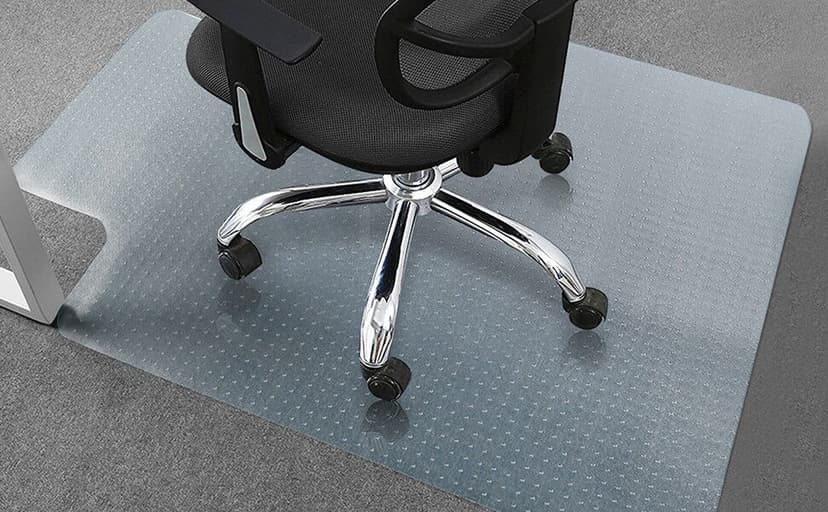 New Chair Mat for Carpet Floor Low Pile Office and Home Use Thick and Sturdy Transparent Desk Chair mat for Carpets Size 36" X 48" with Lip