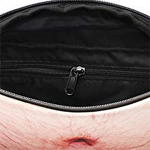 Funny Gifts White Elephant Gifts, Wisedom Gag Gifts Dad Bag Fanny Pack & 3D Beer Belly Waist Pack Waterproof For Women Men Christmas Stocking Stuffers for Men (Thin Hair)