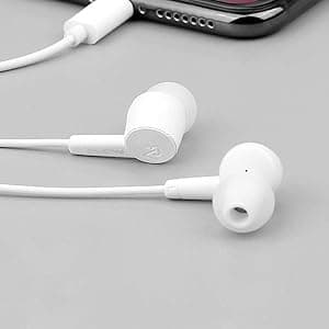 PALOVUE iPhone Headphones Earbuds Earphones wtih Lightning Connector Apple MFi Certified Compatible 14 13 12 11 Pro Max X XS XR 8 7 Plus with Microphone Controller SweetFlow Black