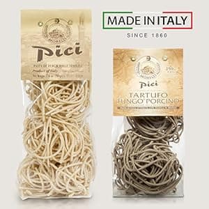 Morelli Busiate, Pici, and Bucatini Organic Pasta Variety Pack - Imported Italian Pasta Sampler - Specialty Assortment Includes Three-17.6 oz Packages of Gourmet Pasta from Italy