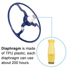 VINGLI Pool Vacuum Above Ground Indoor Outdoor Automatic Swimming Pool Cleaner Sweep Sweeper with 33FT Hoses (Nave Blue)